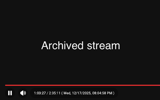 StreamTime for YouTube :: Shows the original broadcast time for YouTube live streams and archived videos