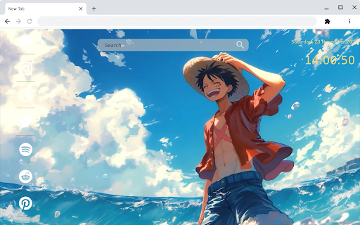 Luffy Beach - Set Sail for an Epic Adventure! :: Turn your browser into a tropical escape with Luffy on the beach, ready for adventure!