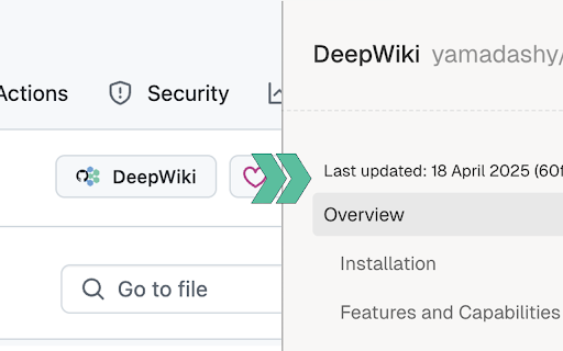 GitHub DeepWiki Button (Unofficial) :: Add a button to quickly access DeepWiki from GitHub repositories