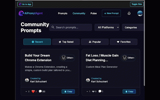 AiPromptAgent :: Manage your AI prompts across multiple AI platforms with ease.
