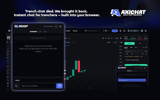 AXICHAT - Axiom Trade Community Chat :: Real-time community chat overlay for Axiom Trade. Connect with traders on any coin chart instantly.