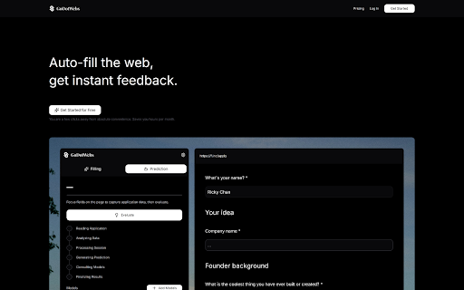 GoDotWebs - Auto-fill the web, get instant feedback :: Auto-fill the web, get instant feedback.