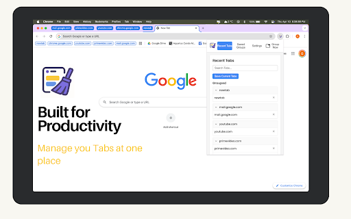 Clean Tabs :: Automatically organizes your tabs into groups based on domain.