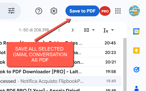 Bulk Gmail to PDF Exporter :: Export single or multiple Gmail conversations to PDF