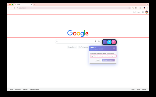Open Web Inspector - AI Element Inspector :: AI-controllable web element inspector with natural language interface. Type 'Make this text red' and get perfect CSS instructions!
