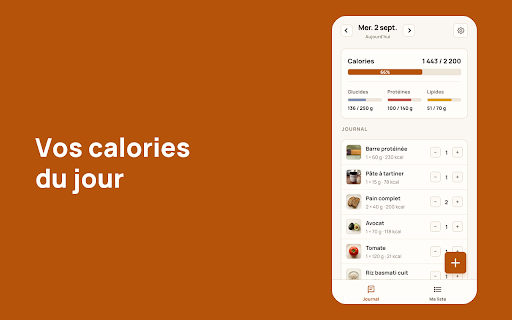 Kalosaurus :: Votre compteur de calories, dans une fenêtre de la taille d'un téléphone.