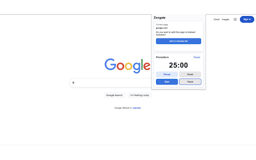 Zengate :: Block distracting websites instantly and optionally redirect yourself to a productive page. Stay focused, on your terms.
