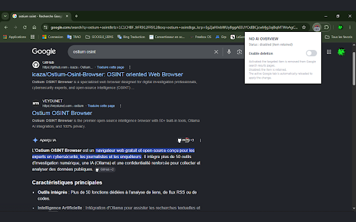 NO AI OVERVIEW :: Hide Google's AI Overview with one click. Cleaner search results, toggle on/off anytime.