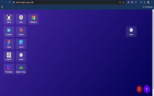 Infinite Shortcuts :: Make your newtab a home for all your bookmarks and important links with a screenful of shortcuts!