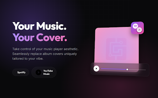 Coverlay: Custom Spotify & YouTube Covers :: Customize album covers on YouTube Music and Spotify with your own images. Your Music, Your Cover.