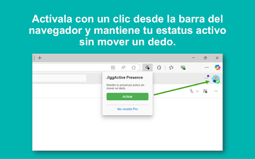 JiggActive Presence :: Simula actividad para mantener tu estado activo.