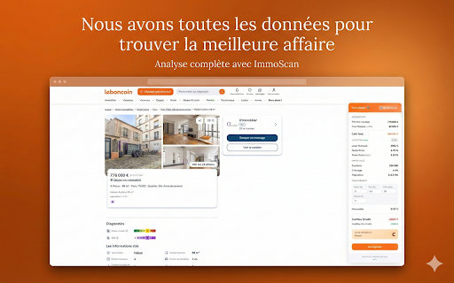 ImmoCoin :: Analysez rentabilité et prix au m² sur LeBonCoin. L'extension indispensable pour dénicher les meilleures affaires.