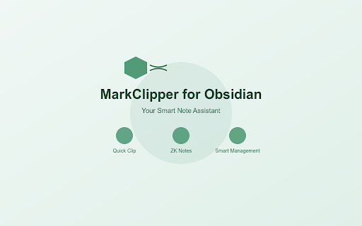 MarkClipper for Obsidian :: Clip web content and convert it to Obsidian-compatible Markdown notes.