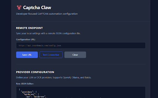 Captcha Claw :: Solve CAPTCHAs using OpenAI API, Ollama, and Baidu OCR with a simple right-click.