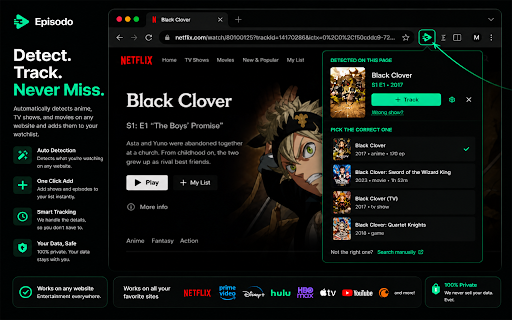 Episodo — Anime, TV & Movie Tracker :: Automatic episode tracker for anime, TV shows and movies. AniList sync, ratings and reviews — local-first, no manual logging.