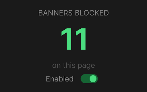 Cookie Banner Buster :: Automatically dismiss cookie banners on websites
