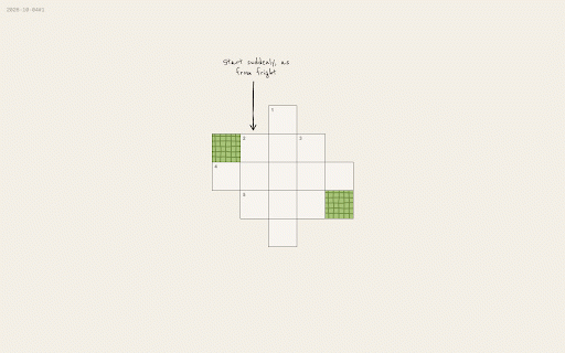 Across Tab :: A tiny crossword on every new tab. Handwritten clues, paper tiles, a new grid when you finish.