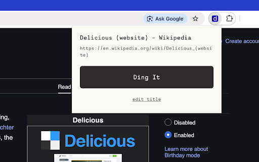 Dings :: Share links you find interesting with your circle in one click.