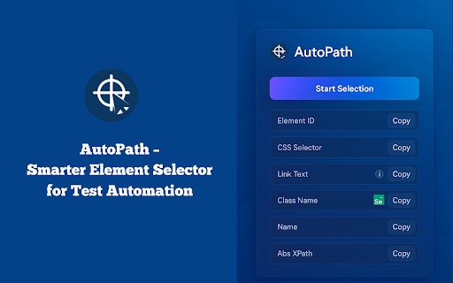 autoPath :: A Chrome extension that lets QA engineers hover, click, and instantly copy any element’s CSS selector or XPath.