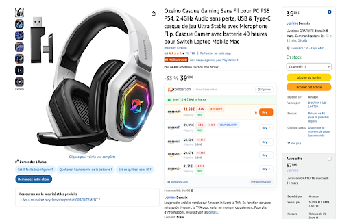 Komparzon | Amazon Price Comparator :: Instantly compare Amazon prices across 9 European countries and save up to 30% on your purchases. Free and automatic!