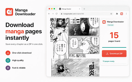 Manga Downloader :: Download manga, manhwa, and webtoon pages as a ZIP.