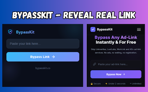 BypassKit - Link Unlocker :: Quickly resolve shortened or redirected URLs to reveal the final destination link. Simple, fast, and privacy-friendly.