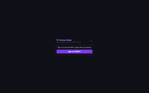 SPIRITT Agent :: Let your SPIRITT agent help you in the browser. You stay in control of which sites it can access.