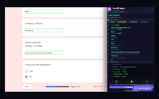 FormFill AI – Auto Job Application Filler :: Auto-fill job applications with AI. Reads your resume, writes tailored answers. Needs your own free Groq API key.