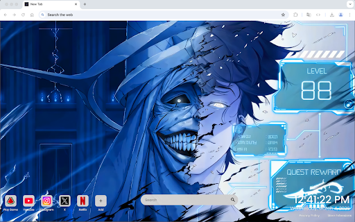 Sung Jinwoo Statue of God Live Wallpaper :: One of the most epic anime live wallpapers for Chrome – featuring Sung Jinwoo and the Statue of God.