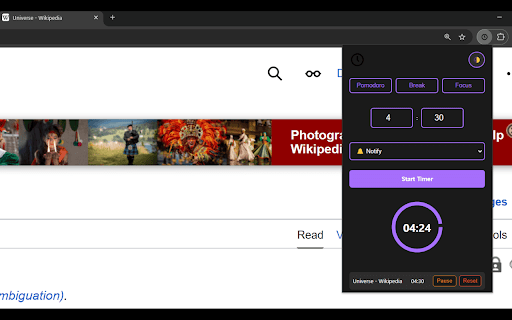 TabTimer :: Stay on track with Tab Timer! Set a timer on any tab & get alerts or auto-close it. Perfect for focus & screen time control!