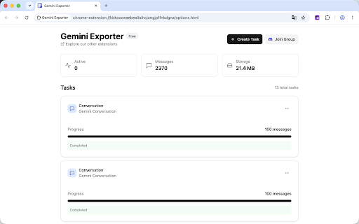 Gemini Exporter :: Export Google Gemini conversations to Markdown, HTML, or PDF, either one chat or your whole history