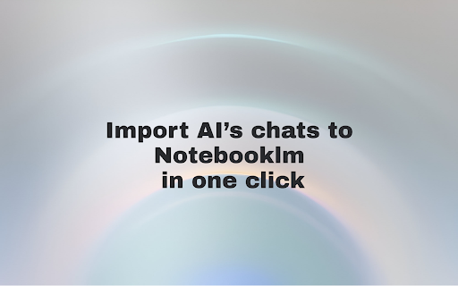 Notebooklm Source Importer :: Export your ChatGPT, Claude, Gemini, Perplexity conversations directly to Google's NotebookLM. Notebooklm Source Importer captures…
