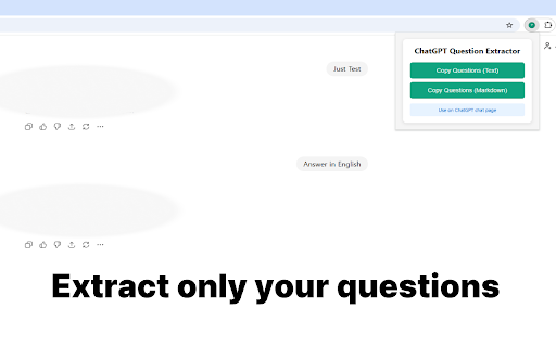 ChatGPT Question Extractor :: Extract and copy user questions from ChatGPT conversations