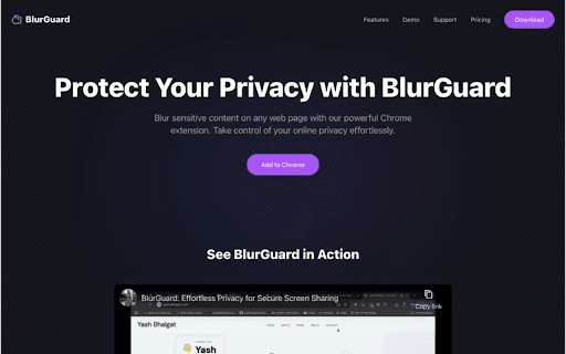 BlurGuard :: Selectively blur text, areas, and elements on any webpage