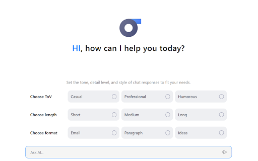 Sigma Compose :: Sigma Compose helps you create texts exactly how you want them: just choose the tone, detail level, and type of a text, enter your…