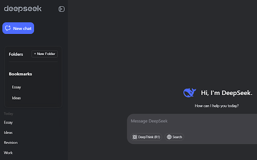 DeepSeek Organizer :: Organize your DeepSeek chats with folders and bookmarks