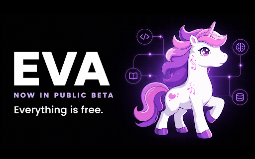Eva browser extension :: Let Eva work with tabs you explicitly share in your already signed-in browser. Stop sharing at any time.