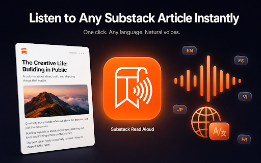 Substack Read Aloud - Translate :: Read Substack articles aloud in any language. Translate and listen with natural voices — free, no API key needed.