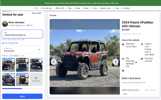 Motohunt Dealer Extension :: Browser workflows for Motohunt dealers - post listings to Facebook Marketplace and more.