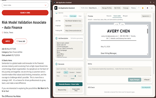Job Application Assistant :: A one-job-at-a-time AI drafting assistant for resumes and cover letters.