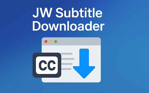 JW Video Subtitle Downloader :: Download subtitles for videos on jw.org, supporting txt/vtt file formats
