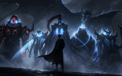 Solo Leveling Shadow King Live Wallpaper :: Solo Leveling Shadow King Live Wallpaper - Live HD video wallpaper for your Chrome new tab.