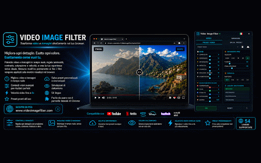 VIDEO IMAGE FILTER :: Control contrast, brightness, saturation, sharpness, color balance, and playback speed on any video and image in the browser.