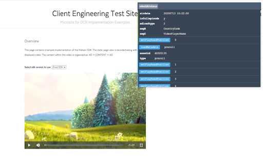 Nielsen SDK Inspector :: A plugin that visualizes the SDK API calls and Network calls