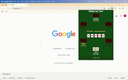 Poker By Tom :: Bring the excitement of Texas Hold'em straight to your browser — with no real money involved!
Poker Table is a streamlined,…