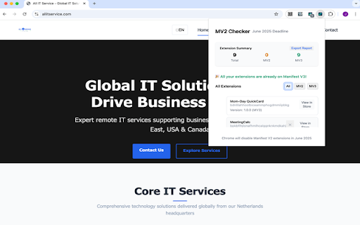 MV2 Checker – Will your extensions survive June 2025? :: Scan your installed add‑ons and flag everything still on Manifest V2.