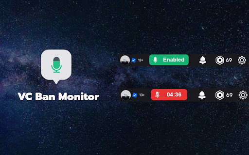 VC Ban Monitor for Roblox :: VC Ban Monitor is a Chrome extension for Roblox that displays your voice chat ban status and a countdown timer.