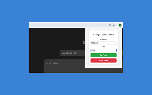 SOCKS5 Proxy Manager :: A simple Socks 5 Proxy for Chrome