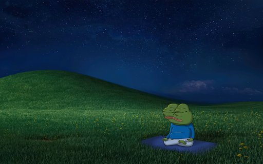 Pepe Meditation Live Wallpaper :: Transform your new tab into a serene space with Pepe Meditation live HD wallpaper for a calming, soothing experience.