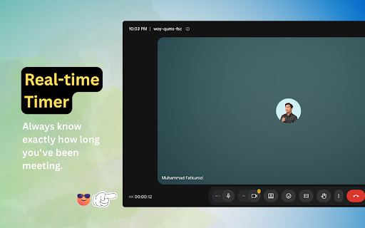 MeetKeep - Google Meet Timer :: Automatically injects a meeting timer into Google Meet.
